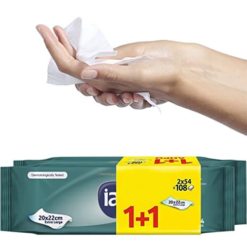 432 x Wet Wipes For Adults | Alcohol Free Wipes | Body Wipe For Adults No Shower | Festival Accessories & Essentials | Extra Large | Shower Wipe | 20 x 22 cm | (4 Packs of 108)