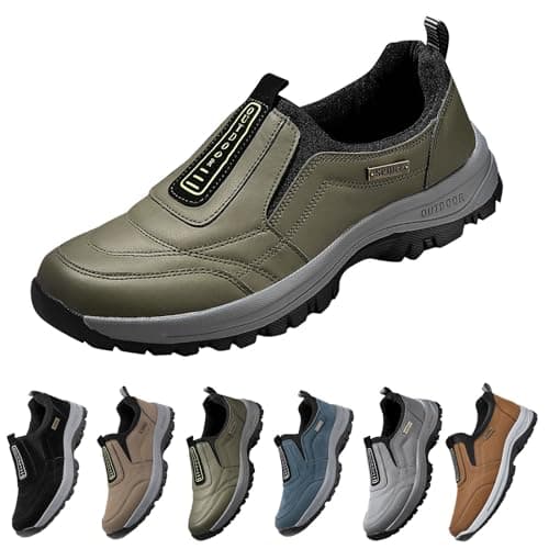 Hiking Shoes for Men Slip-On Sports Sneakers Casual Orthopedic Walking Shoe — view 4