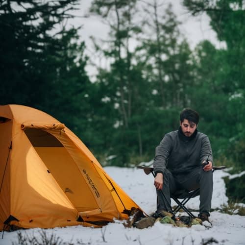 BISINNA 4 Season Tent for Backpacking Winter Tents 2 Person Lightweight Cold Weather Tents Waterproof Double Layer All Season Tent Aluminum Alloy Poles Easy Set Up for Camping, Hiking, Outdoor — view 6