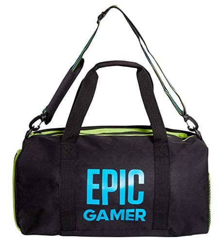 Epic Gamer Sports Holdall Adults Kids Duffle School Gym Bag with Shoulder Straps Black One Size — view 3