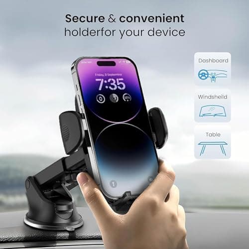 AMPLE Car Phone Holder for Google Pixel 11 10a & 10 Pro XL Mount — view 3