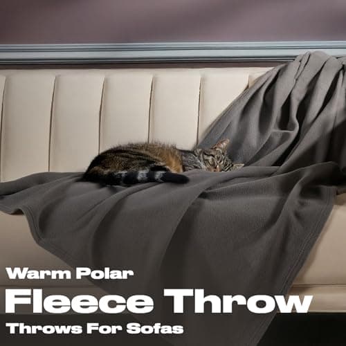 Dreamscene Polar Fleece Blanket for Bed, Super Soft Warm Cosy Plain Forest Green Throw Over Sofa Lightweight Fluffy Small Blanket Throw Single Bedspread, 120 x 150cm — view 2