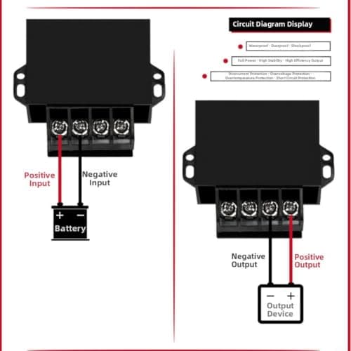 Quiclume 10A 120W 24V to 12V DC-DC Step-Down Converter IP65, for LED Lighting & Airport Equipment, 97% Efficiency — view 4
