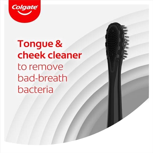 Colgate 360 Sonic Charcoal Battery Powered Toothbrush - Helps Remove Surface Stains - Slim Tip Bristles - Battery Toothbrush — view 3
