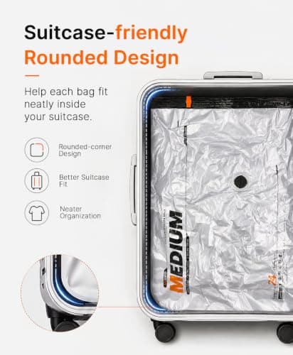 Vacbird Vacuum Storage Bags with USB & Battery 2-in-1 Rechargeable Electric Air Pump, Space Saver Bags for Travel and Home, 10 Pack — view 6