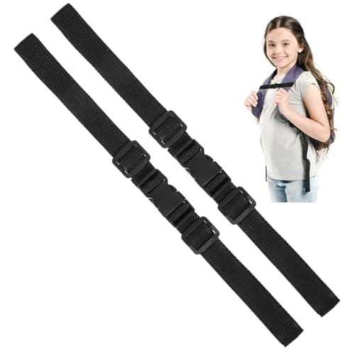 BOHUIZ 2 Pack Adjustable Backpack Chest Strap for Backpacks Non-Slip