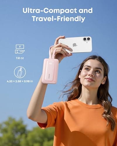 Anker Zolo Power Bank, 10,000mAh 35W Max Fast Portable Charger with Built-in USB-C Cables, USB-C&A, Battery Pack for iPhone 16/15/14 Series, Galaxy, and more — view 5