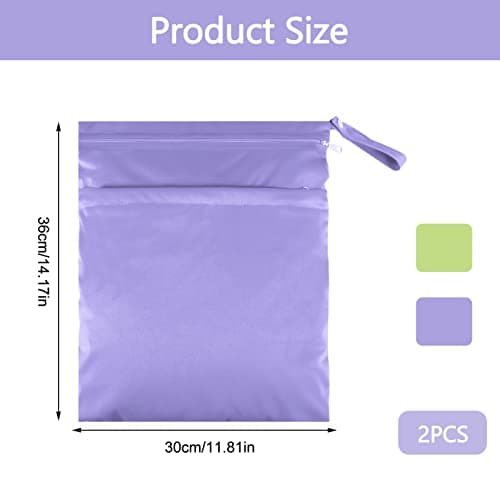 Heyu-Lotus 2 Packs Wet Bag for Swimming,Waterproof Wet Dry Bags Diaper Bags — view 2
