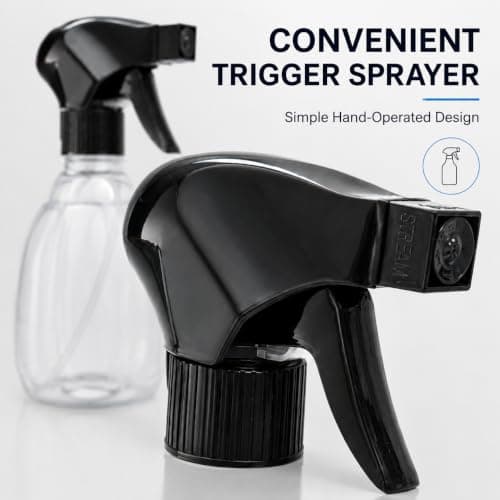 3HA HAHAHA Empty Spray Bottle Lightweight Clear Plastic Water Bottles 400ml Capacity Ideal for Hair Styling Home Hairdressing Gardening Cleaning Watering Plants Transparent Mist Spray Bottle (1Pc) — view 5