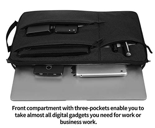 Drawing Tablet Protective Travel Case Compatible with Xp-pen Deco01 V2, Deco03, Star03, Deco Pro Small, Ugee M708, GAOMON M106K, Huion HS611 Graphics Tablet Storage Sleeve (Black) — view 3