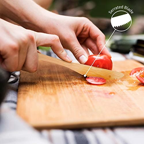 Bamboo Cutlery Set | Wooden Cutlery | Eco-Friendly Cutlery Set | Knife, Fork, Spoon & Straw | Travel Cutlery | Camping Cutlery with Storage Cover | Olive | Bambaw — view 6