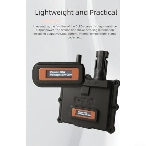 65W PD 3.0 Solar Portable Power Bank for Laptop Charging with Multiple Output Voltages for Device Compatibility — view 5