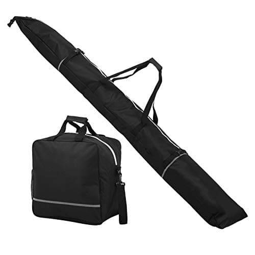 Vomeko Ski Bag and Ski Boot Bag Combo,Nylon Snowboard Bag and Ski Boot Storage Bags,Waterproof Snowboard Bag,Carrying Travel Case Set, for Men, Women, Adults, and Children — view 4