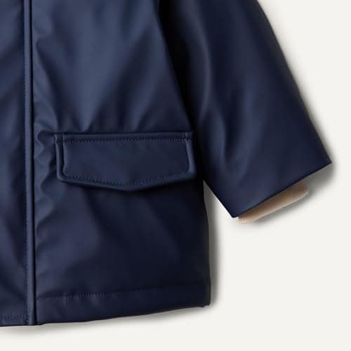 Amazon Essentials x Sofia Grainge Boys' Water-Repellent Rain Jacket, Navy, 2 Years — view 3