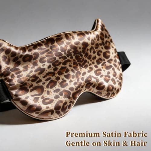 7Pcs Leopard Print Gifts Set, Blackout Mask & Hair Scrunchies for Women — view 3