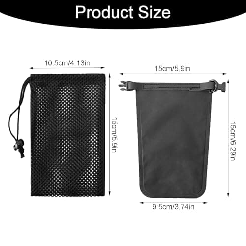 2PCS Soap Bar Bag Waterproof Leakproof Portable Travel Compact with Lathering Bag and Carabiner Clip for Outdoor Camping — view 6