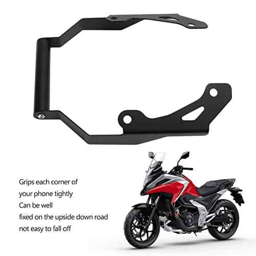 Keenso Motorcycle Navigation Bracket, GPS Navigation Bracket Aluminum Alloy Phone Holder Mount Replacement for NC750X NC750 XAM NC750X DCT 2021+ anti-theft device anti-theft device — view 3