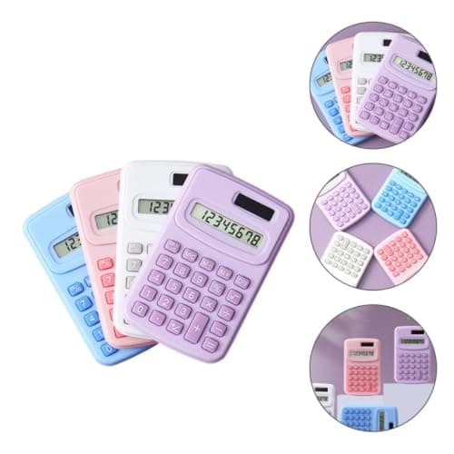 4pcs Pocket Calculator for School Back to School ABS Basic Arithmetic — view 6