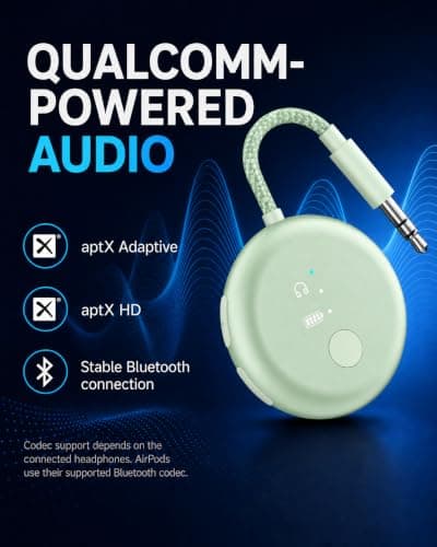 Avantree SoundJet R1-25Hr Airplane Bluetooth Adapter for All AirPods — view 4