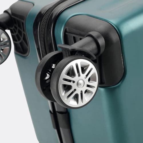 Suitcase Replacement Wheels 2 Pack Heavy Duty Luggage Wheel Repair Kit Silent Rolling Castors for Travel Trolley 55mm Diameter — view 5