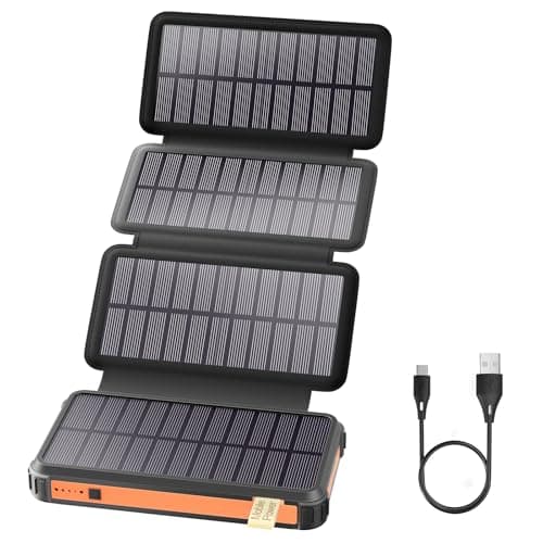 Solar Power Bank 26800mAh, 22.5W Fast Charging, 15W Qi Wireless Charging