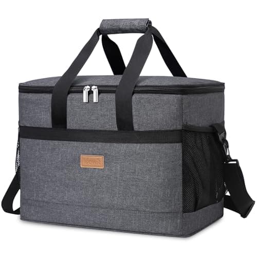 Lifewit Cooler Bag 50 Cans Collapsible and Insulated Large Lunch Bag Leakproof Soft Cooler Portable for Camping/BBQ/Family Outdoor Activities, Dark Grey