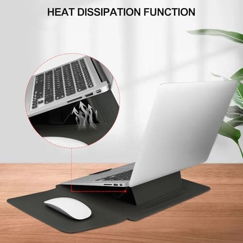 HoYiXi 15.6" Laptop Sleeve-Compatible with MacBook Pro 16/15.4'' MacBook Pro 15, Mac Air 15 - Waterproof Soft 15 16 inch pc case for HP, Dell, Acer, Asus,15 inch laptop case,Blue — view 5