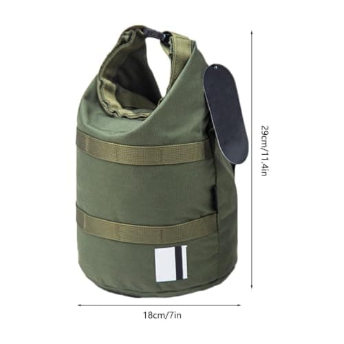 Camping Pot Storage Bag – Round Bottom Cooking Utensils Organizer | Large Carrier Travel Tote | Heavy Duty 500D Nylon Portable Hand Pouch For Fishing Hiking Hunting Kit Pans Lunch Box — view 5