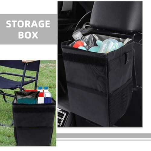 OFFSCH Portable Car Trash Can Organizer for Car and Suv Camping Trips — view 3