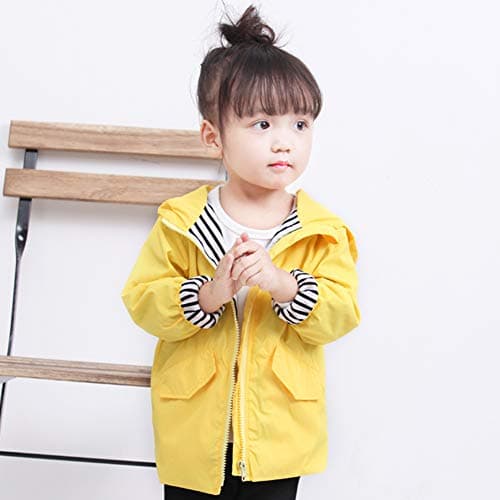 Miyanuby Toddler Baby Boy Girl Outfit Coat Cartoon Lightweight Hoodie Zipper Outdoor Kids Raincoat Windbreaker Jacket — view 3