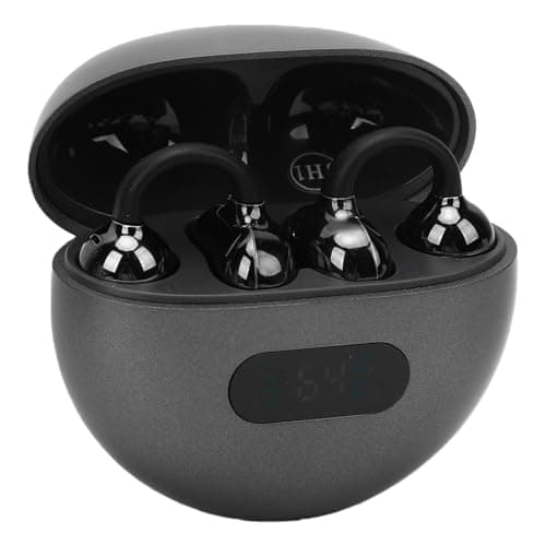 Cryfokt Translation Earbuds, 74 Languages Real Time Translator Earbuds, Language Translator Device with Noise Cancelling Bluetooth for Travel Business Study (Black) — view 3