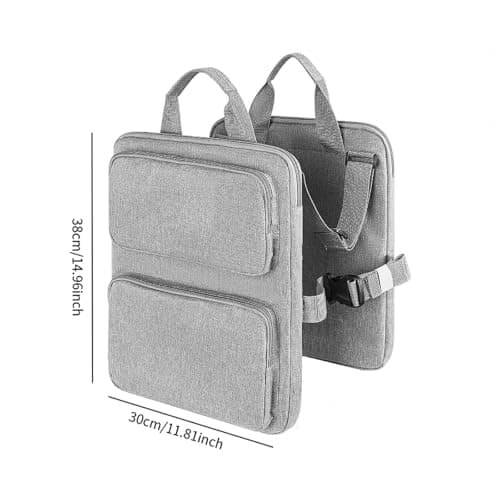 getuse Suitcase Luggage Organizer with Quick Release Hook, Over Suitcase Storage Bag with Pockets, Portable Travel Accessories for Vacation- Gray — view 2