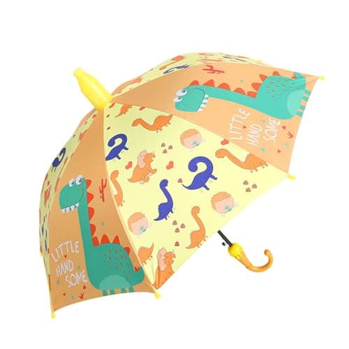 Alomejor Children Umbrella Cute Automatic 8 Ribs Toddler Sunshade for School Travel Compact Lightweight 210T Material — view 5