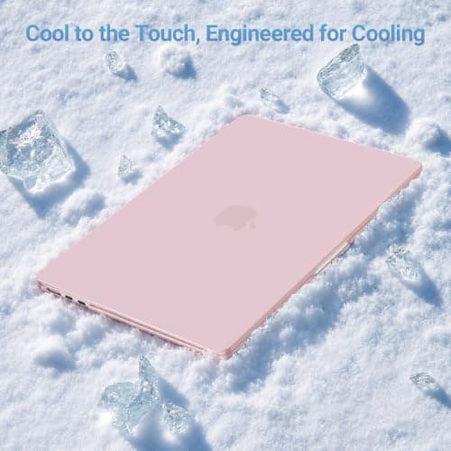 MOSISO Compatible with MacBook Air 15 inch Case 2026, Baby Pink — view 6