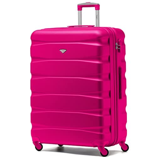 Flight Knight Lightweight 4 Wheel ABS Hard Case Extra Large Suitcase Approved for Over 100 Airlines Including easyJet, British Airways, Ryanair, Jet2, Emirates & Many More - Check-in Large Size 29"
