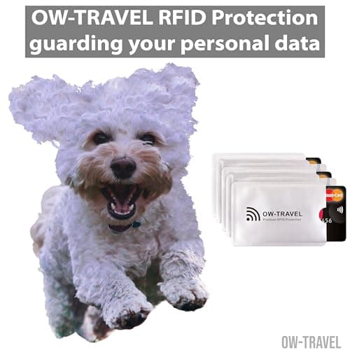 OW-Travel RFID Card Holder Bank Card Protector Sleeves TUV Certified 5 Pcs — view 2