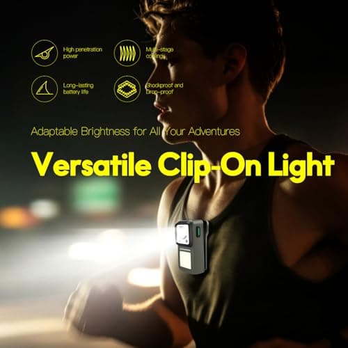 Clip on Torch Rechargeable 600 Lumens Flashlight, Magnetic & Waterproof — view 2