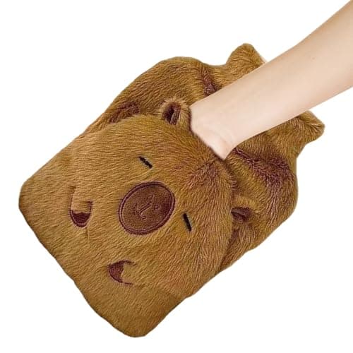 Heating Water Bottle - 1000Ml Capybara Shape,Hot Water Bed Warmer - for School Travel Shoulder Legs Neck Camping Back Hand Men Women Kids
