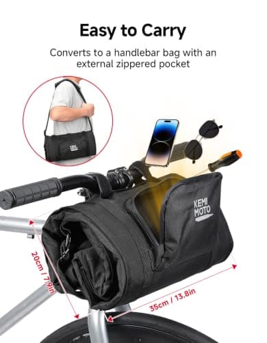 KEMIMOTO Bike Travel Bag for Airplane w/Tire Compartment, Fits 20-26" Bike — view 5