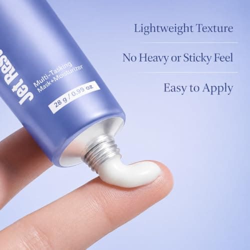 Hydrating Face Moisturizer and Overnight Sleeping Mask, Lightweight 2 in 1 Night Face Mask Cream, Moisture Care for Soft Fresh-Looking Skin, Travel Size Skincare, 28g — view 4