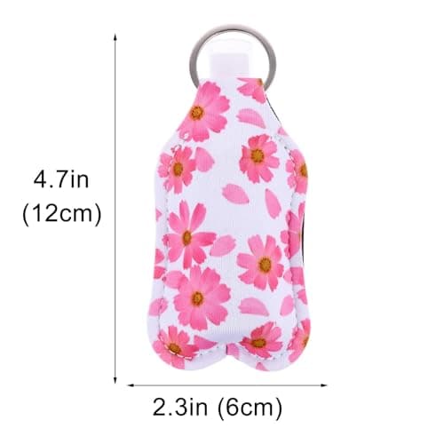6 Sets Empty Travel Bottles with Keychain Neoprene Covers — view 2