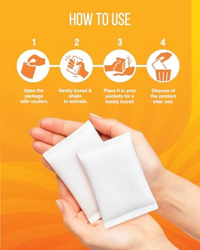 FERRIS | Air Activated Hand Warmers (10 Pack) | Up to 10 Hours Safe, Odourless Heat | Disposable Pocket & Hand Heat Packs for Cold Weather, Outdoor Sports, Camping, Hiking, Skiing & Winter Activities — view 2