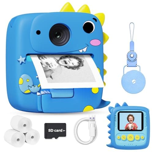 Kids Camera Instant Print, 1080P Kids Digital Camera,Boys Gifts Toys Age 3+