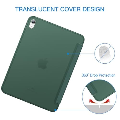 JETech Case for iPad (A16) 11th/10th Gen, Misty Green — view 4