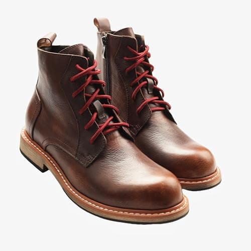 Gendewiner 1 Pair Burgundy Red 130 cm Long Round Boots Shoelace Hiking Boots Shoe Laces Replacements for School Football Trainer Laces — view 2