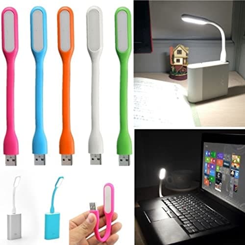 5 Pack Flexible USB LED Light Lamp Portable Night Light Reading Lamp for Power Bank PC Laptop Notebook Computer and Other USB Devices with Adjust Angle — view 6