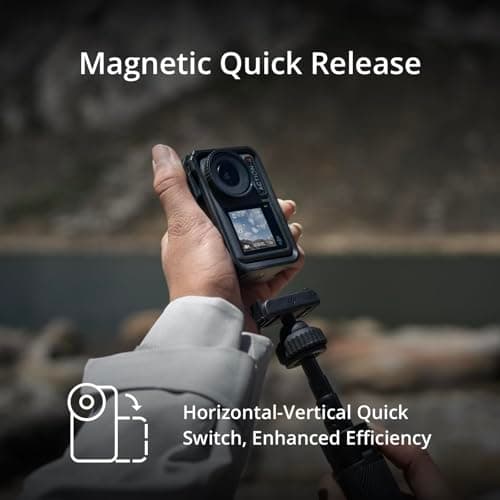 DJI Osmo Action 4 Standard Combo - 4K/120fps Waterproof Action Camera with a 1/1.3-Inch Sensor, Stunning Low-Light Imaging, 10-bit & D-Log M Color Performance, Long-Lasting 160 Mins, Outdoor Camera — view 3