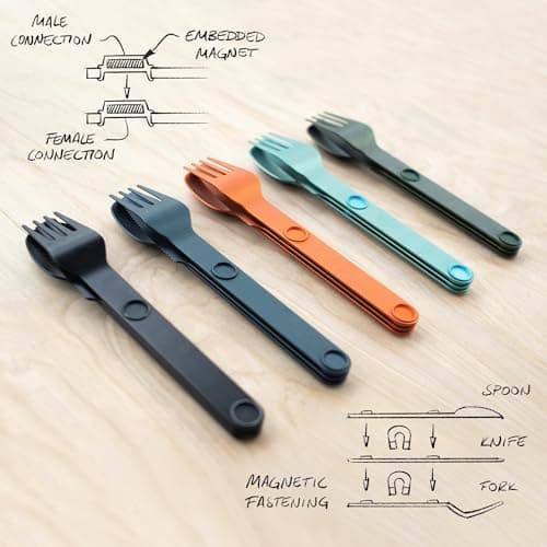 FULL WiNDSOR - MAGWARE Magnetic Travel Camping Cutlery Utensils Set — view 3