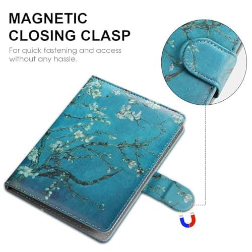 HoYiXi Universal Case for 6-6.8 inch E-Book Reader Compatible with 6.8" Kindle Paperwhite/6" All-new Kindle 2022&2019/Kobo Clara HD/Kobo Clara 2E,6" EReader Protective cover Built-in pocket,flower — view 3
