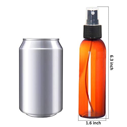 Youngever 10 Pack 120ml Amber Plastic Spray Bottles, Refillable, Durable, Lightweight, Portable, Reusable, Eco-friendly, Fine Mist, Multi-purpose — view 2
